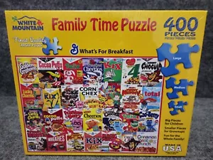 White Mountain 400 Piece Puzzle General Mills WHAT'S FOR BREAKFAST - Picture 1 of 4