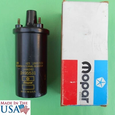MOPAR NOS yellow letter coil 2495531 new MADE IN USA 036 date code - Image 1 of 4