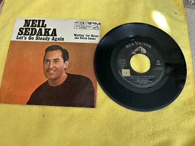 Neil Sedaka 45 Record, Let's Go Steady Again, Picture Sleeve Foto 1 de 2