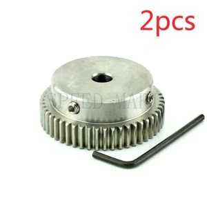 2 piezas 1 módulo de engranaje de acero inoxidable 48 dientes diámetro 15 mm motor engranaje rueda con peldaños - Imagen 1 de 4