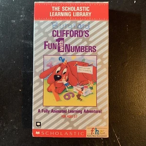 Cliffords Fun With Numbers (VHS, 1992) Video Tape BOOKLET INCLUDED! - Picture 1 of 10