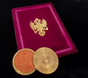 Emperor Franz Joseph Signed Manuscript Vellum Document Austria Royalty Wax Seal - Picture 1 of 24