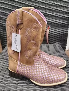 Blazin Roxx M&F WESTERN MÄDCHEN KENNEDY STIEFEL ROSA GLITZERN GRÖSSE. 1 ANZIEHBAR NEU MIT ETIKETT - Bild 1 von 11