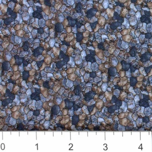 Small Tumbled Rocks 100% cotton fabric - Pick COLOR & SIZE - Picture 1 of 9