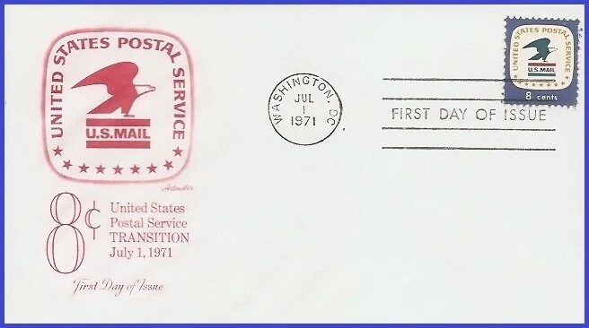USA4 #1396 U/A ARTMASTER FDC   U.S. Postal Service Emblem - Image 1 of 1