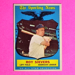 1959 Topps Baseball #566 Roy Sievers All Star - Washington Senators High # Ex-Mt - Photo 1/2
