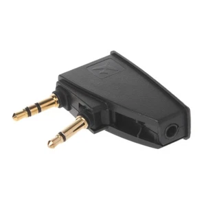Airline Flight Headphone Adapter 3.5 Mono(Stereo) Plug for QC45 QC35 QC3 QC25 - Picture 1 of 8