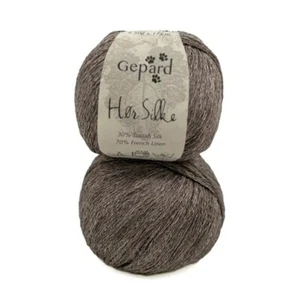 GEPARD HOR SILKE Linen and Tussah Silk yarn 50g / 1.8oz - 175 m / 191 yards - Picture 1 of 17