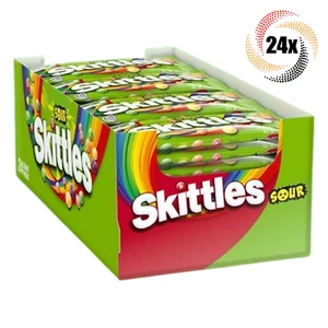 Full Box 24x Packs Skittles Sour Assorted Flavors Bite Size Candies | 1.8oz - Picture 1 of 2