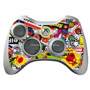 Hydro Dipped Bomb Xbox 360 SLIM Controller gamepad Shell skin Sticker tp1*2