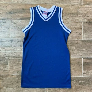 VTG Empire Basketball Jersey Small 32/34 Royal Blue Nylon Hoops 70s 80s Costume - Picture 1 of 6