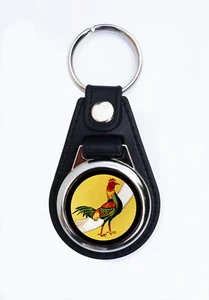 BSA BANTAM FAUX LEATHER KEY RING / KEY FOB. VINTAGE BSA BANTAM MOTORCYCLES - Picture 1 of 1