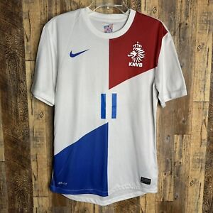 Netherlands 2013 Away Soccer Jersey ROBBEN #11 Nike 447289-105 Men’s Sz S