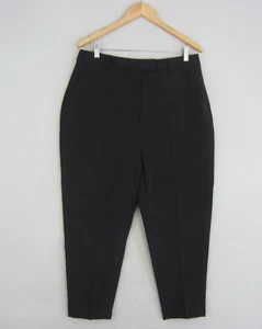 Preview Pants Womens 16 Black Tapered High Rise Trousers Event Office Work - Picture 1 of 16