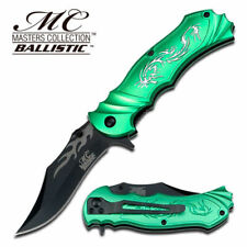 Master Cutlery MC-A003GN Green Fantasy Dragon Assisted Opening Pocket Knife