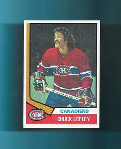 CHUCK LEFLEY-MONTREAL CANADIENS! 1974-75 Topps Card # 178 SHARP! - Picture 1 of 2
