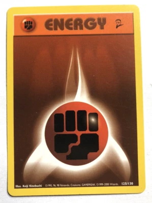 Fighting Energy 125/130 Base Set 2 Pokemon NEAR MINT NM - Image 1 of 2