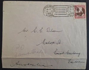 1937 Vatican City Cover ties 75c stamp cd Vatican City-Barwon Heads - Picture 1 of 2