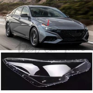 For Hyundai Elantra 2021-2022 Right Side Headlight Lens Cover+Glue - Picture 1 of 3
