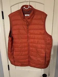 Old Navy Orange Puffer Vest Men’s L - Picture 1 of 3