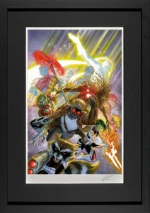 Marvel, Guardians of the Galaxy, Hand Signed by Alex Ross. On Paper FRAMED - Picture 1 of 2