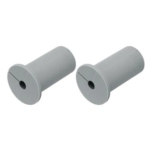 2Pcs Wall Grommets for Cables 1 Inch Cable with 7.5mm Hole, Silicone Grey - Afbeelding 1 van 6