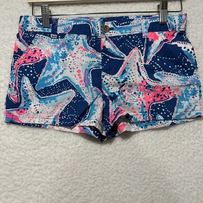 Lilly Pulitzer Niña Ajuste Cintura Estampado Estrella de Mar Núcleo Crucero Juvenil Talla 14 Foto 1 de 4