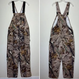 Carhartt R54 CAP Realtree Bibs Mens 38x32 Double Knee Insulated Overalls Camo - Picture 1 of 24