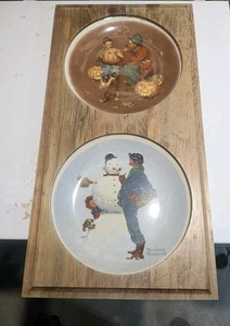 Norman Rockwell Plates. “Wintet” Ghostfrom The Four Seasons Series 1969   -1976  - Picture 1 of 6