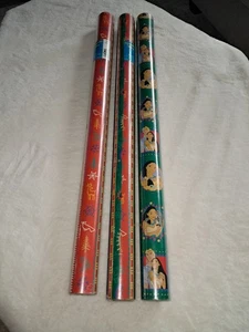 NEW SEALED Vintage Hallmark Disney Pocahontas Gift Wrap 45 Square Feet 3 Rolls - Picture 1 of 2