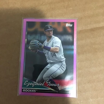 2024 Ezequiel Tovar Topps Archives Pink Foilboard Colorado Rockies #225 - Image 1 of 2