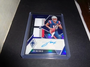 Joe Milton III 2024 Panini Phoenix DUAL PATCH ROOKIE AUTO BLUE SSP/49! COWBOYS!  - Bild 1 von 1