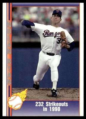 1991 Pacific Nolan Ryan Texas Express I #73 232 Strikeouts in 1990 Texas Rangers - Image 1 of 2