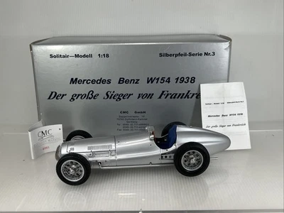 1/18 CMC 1938 Mercedes-Benz W154 Silvr Arrows M-025 - Image 1 of 4