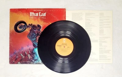 1977 MEAT LOAF BAT OUT OF HELL 12" LP VINYL EPIC RECORD Itself VG - Image 1 of 3