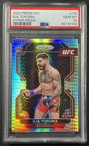 ILIA TOPURIA PSA 10 2022 PANINI PRIZM UFC #115 ROOKIE HYPER RC 104 - Imagen 1 de 2