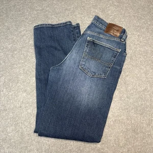 LUCKY BRAND Men's Size 32x32 363 Straight Leg Distressed 5-Pocket Blue Jeans - Picture 1 of 13
