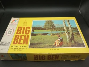 Vintage 1968 Milton Bradley Big Ben The Quiet Time 1000 Pc Puzzle - Picture 1 of 9