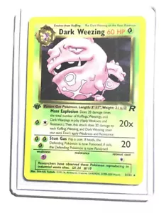 DARK WEEZING - 31/82 - 1a Edición Cohete - Raro - Pokémon - Casi Nuevo - Imagen 1 de 1