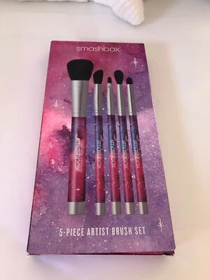 Smashbox Limited Edition 5 Piece Make-Up Artist Brush Set Cosmic Stars Print - Image 1 of 4