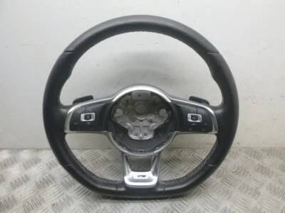 2020 VW ARTEON R-LINE MULTIFUNCTION STEERING WHEEL WITH  PADDLES SHIFT 5G0419091 - Image 1 of 4