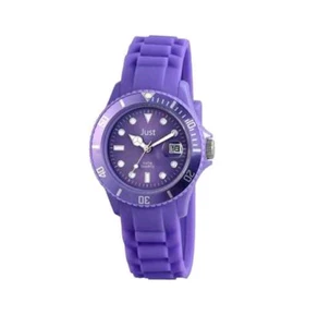 Montre Just fluo violette en silicone - JU48-S5456-DPR - NEUVE - Picture 1 of 1