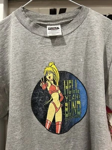 Vintage 90s Hell Yeah Blind Skateboards Anime Girl T Shirt Hook Ups Birdhouse M - Picture 1 of 7