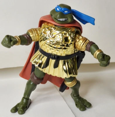  Figura de acción Mirage Studio Toys Ninja Turtle TMNT 2004 Leonardo Gold Armor Foto 1 de 4
