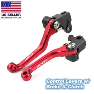 Control Levers w/ Brake & Clutch For Honda CRF125F CRF125FB Big Wheel 2014-2025 - Foto 1 di 16
