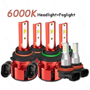 For Honda Accord 4-Door Sedan 2006-2012 LED Headlight + Fog Light Bulbs Combo - Picture 1 of 15