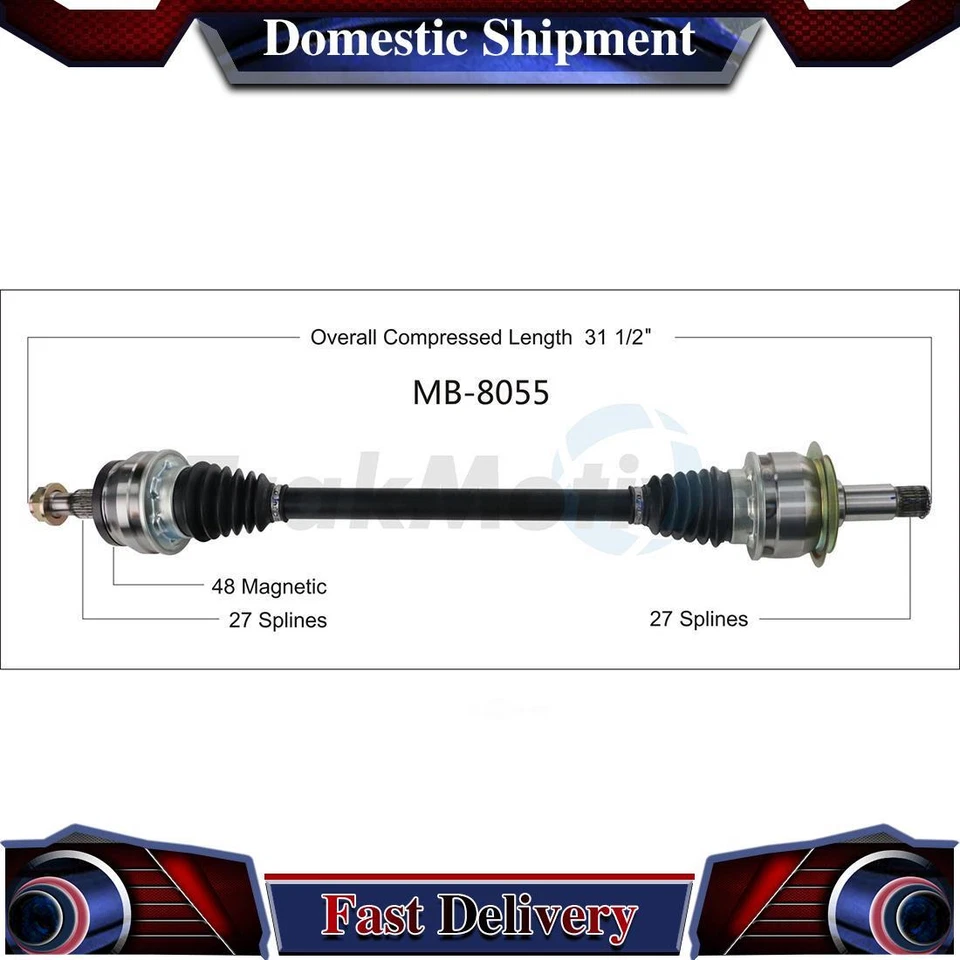1X Conjunto de junta de eje de transmisión trasero izquierdo CV para Mercedes-Benz CLS400 2015 Foto 1 de 1
