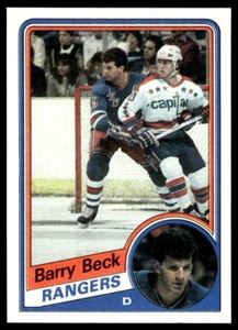 1984-85 Topps #105 Barry Beck NM Set Break New York Rangers - Picture 1 of 2