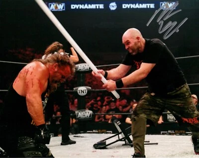 Nick Gage AEW Signed 8x10 Pro Wrestling Promo Photo Wrestler GCW Chris Jericho 1 - Image 1 of 4