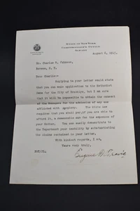 1915 *SIGNIERT* Eugene M Travis, Comptroller NY Briefkopf - Bild 1 von 3